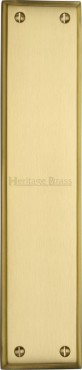 Heritage Brass Finger Plate 282mm x 64mm V743-SB Satin Brass