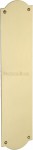 Heritage Brass Shaped Finger Plate 305mm x 77mm S640-SB Satin Brass 19.16