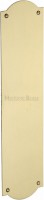 Heritage Brass Shaped Finger Plate 305mm x 77mm S640-SB Satin Brass 19.16