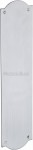 Heritage Brass Shaped Finger Plate 305mm x 77mm S640-SC Satin Chrome 14.86