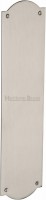 Heritage Brass Shaped Finger Plate 305mm x 77mm S640-SN Satin Nickel 16.66