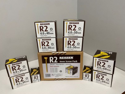 Reisser R2 4mm Woodscrews Mixed Pack