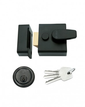 Rim Night Latch Vier Narrow 40mm Black