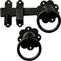 Crompton Ring Gate Latch 1136 150mm Black 7.30