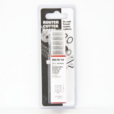Trend RB/D/10 Replaceable Blades for Rota-Tip Cutters 7.5 x 12 x 1.5 Pack of 10