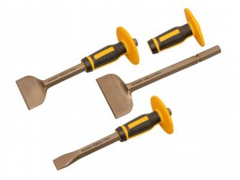 Roughneck Bolster & Chisel Set with Non-Slip Guards 3 Piece £26.03
