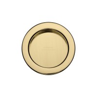 Round Flush Pulls Pair 57mm Diameter Marcus RD2322-PB Polished Brass 29.05