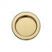 Round Flush Pulls Pair 57mm Diameter Marcus RD2322-PB Polished Brass