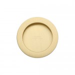Round Flush Pulls Pair 57mm Diameter Marcus RD2322-SB Satin Brass 29.05