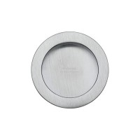 Round Flush Pulls Pair 57mm Diameter Marcus RD2322-SC Satin Chrome 29.05