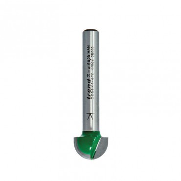 Trend Router Bit C054X1/4TC Radius 6.3mm x 12.7mm Dia x 7.9mm Cut