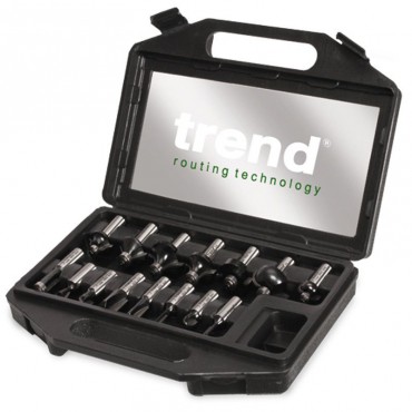 Trend Router Cutter Set SET/SS9X1/2TC 15 Piece