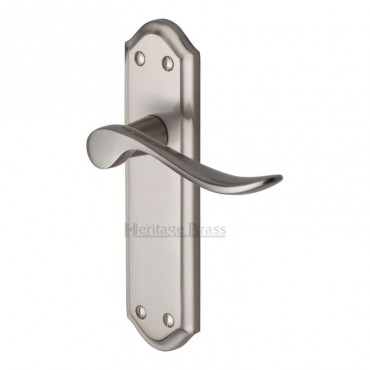 Marcus SAN1430-SN Sandown Lever Bathroom Door Handles Satin Nickel