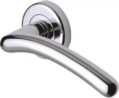 Marcus SC2012-PC Ico Round Rose Lever Door Handles Polished Chrome 16.81