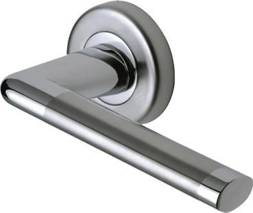 Marcus SC2352-AP Lena Round Rose Lever Door Handles Apollo Split Finish