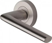 Marcus SC2352-SN Lena Round Rose Lever Door Handles Satin Nickel 24.19