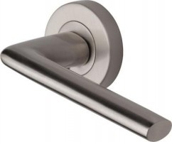 Marcus SC2352-SN Lena Round Rose Lever Door Handles Satin Nickel 25.39