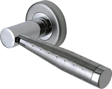 Marcus SC3875-AP Roda Round Rose Lever Door Handles Apollo Split Finish