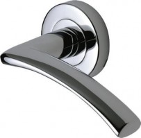 Marcus SC4352-PC Tosca Round Rose Lever Door Handles Polished Chrome 22.41