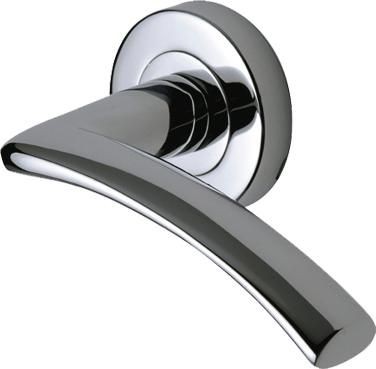 Marcus SC4352-PC Tosca Round Rose Lever Door Handles Polished Chrome