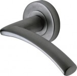 Marcus SC4352-SC Tosca Round Rose Lever Door Handles Satin Chrome 22.41