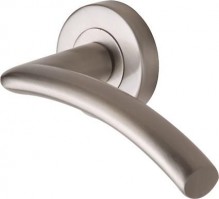 Marcus SC4352-SN Tosca Round Rose Lever Door Handles Satin Nickel 25.86