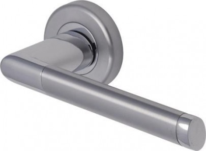 Marcus SC4692-AP Mercury Round Rose Lever Door Handles Apollo Split Finish