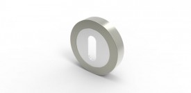 Carlisle Brass Standard Lever Key Escutcheon GK4003CP Polished Chrome 5.40