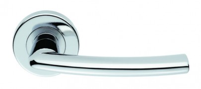 Serozzetta Door Handles SZC020CP Dos Lever on Rose Polished Chrome