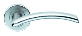 Serozzetta Door Handles SZC030CP Tres Lever on Rose Polished Chrome 22.59