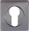 Serozzetta Euro Escutcheon on Square Rose SZM001SQBN Black Nickel