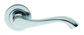 Serozzetta Lever Door Handles on Rose Blanco SZS130CP Polished Chrome £36.29