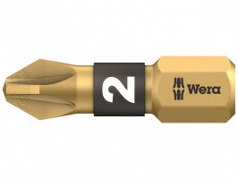 Wera Screwdriver Bit Diamond Coated BiTorsion Pozi PZ2 25mm 3.72