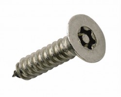 Security Screws Stainless Steel 6 Lobe Pin COUNTERSUNK Head 10 x 1.1/2" Box 100 26.69