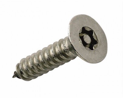 Security Screws Stainless Steel 6 Lobe Pin COUNTERSUNK Head 12 x 1.1/2" Box 100