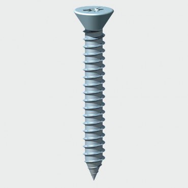 Self Tapping Screws Countersunk Pozi Z/P 1" x 6s Pack of 100