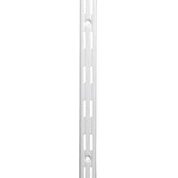 1220mm Adjustable Twin Slot Shelf Upright White £7.35