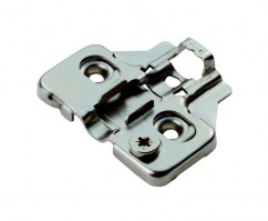 Soft Close Hinge Adjustable Mounting Plate 0mm 0.72