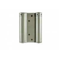 D&E 100mm Compact Double Action Spring Hinges Silver per pair 26.54