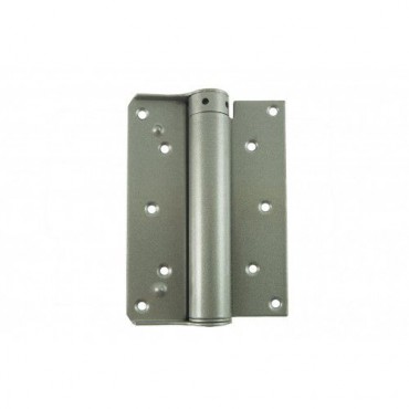 D&E 150mm Compact Single Action Spring Hinges Silver per pair