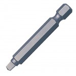 Square Drive Long Screwdriver Bit 50mm x No 1 Pack of 3 Trend Snappy SNAP/SQ/1 7.81