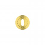 Standard Key Escutcheon Rosso Tecnica RT002PVDSB Satin Brass 6.65