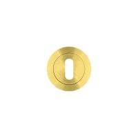 Standard Key Escutcheon Rosso Tecnica RT002PVDSB Satin Brass 6.65