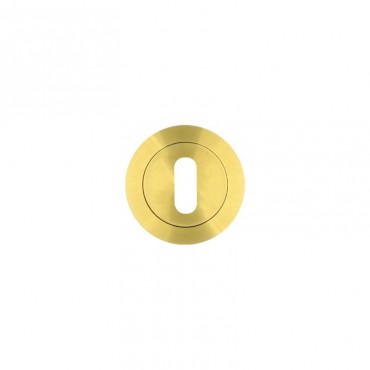 Standard Key Escutcheon Rosso Tecnica RT002PVDSB Satin Brass