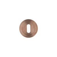 Standard Key Escutcheon Rosso Tecnica RT002PVDBZ Satin Bronze 6.65