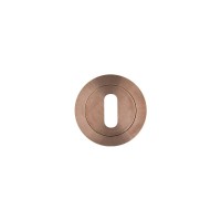 Standard Key Escutcheon Rosso Tecnica RT002PVDBZ Satin Bronze 6.65