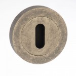 Old English Lever Key Escutcheon OEESCKDS Distressed Silver (Sold In Pairs) 13.69