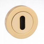Mediterranean Lever Key Escutcheon M-ESC-K-BP Polished Brass Plated (Sold In Pairs) 8.40