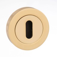 Mediterranean Lever Key Escutcheon M-ESC-K-BP Polished Brass Plated (Sold In Pairs) 8.40