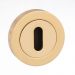 Mediterranean Lever Key Escutcheon M-ESC-K-BP Polished Brass Plated